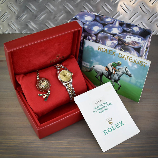 Datejust 69173 - Champagne Baton Dial - 1991