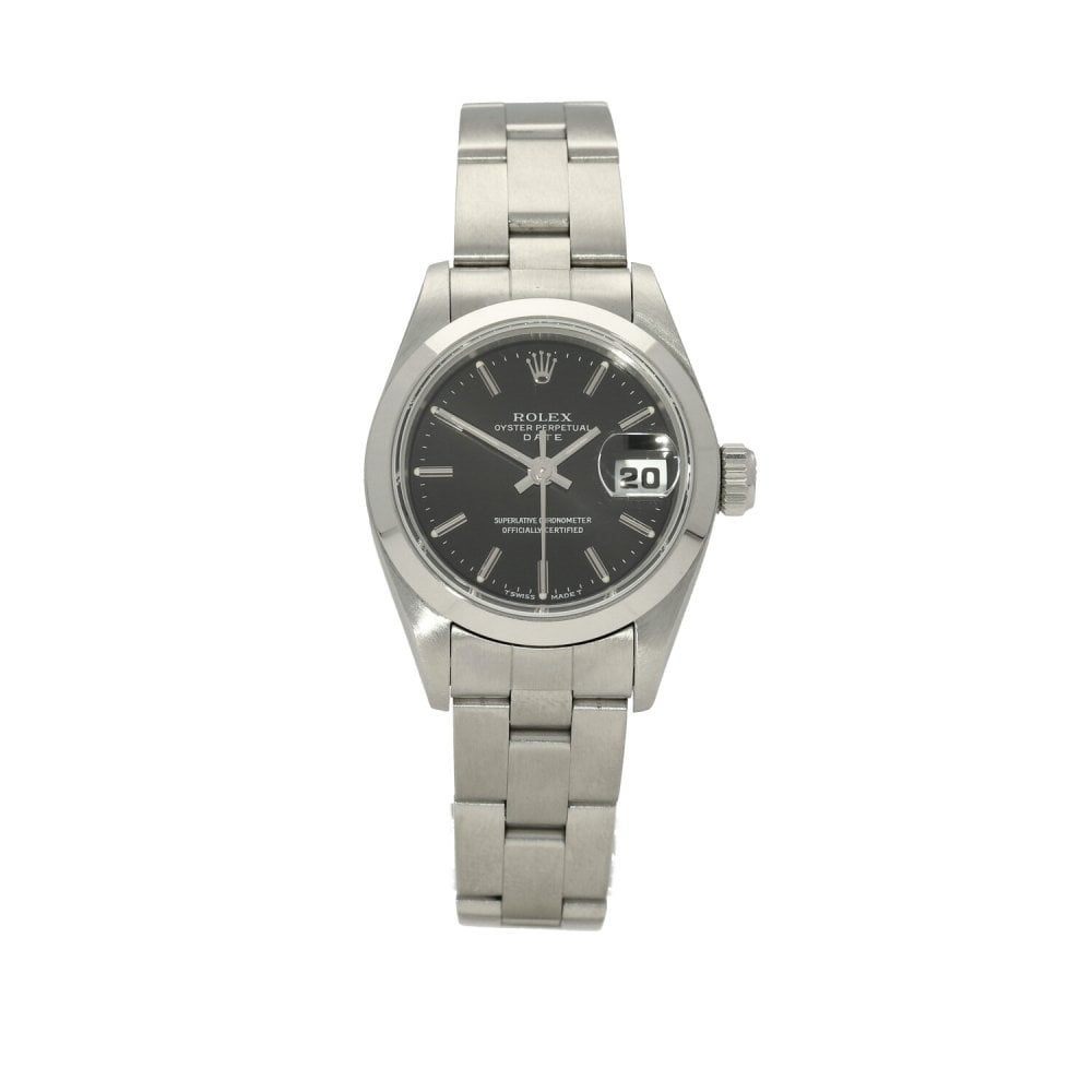 Oyster Perpetual Date 69160- Ladies Watch- Black Dial - 1996