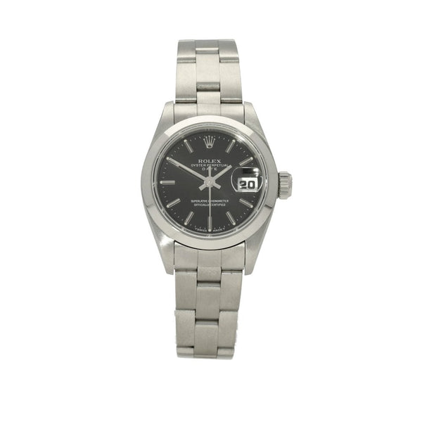 Oyster Perpetual Date 69160- Ladies Watch- Black Dial - 1996
