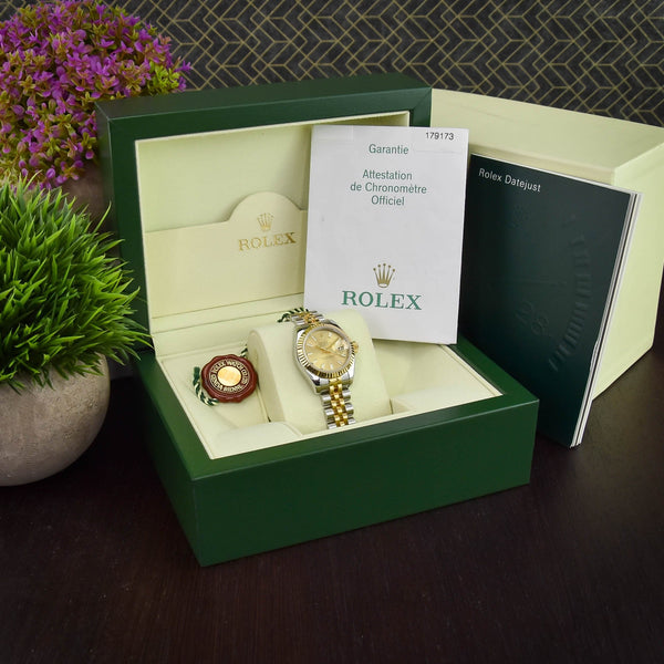 Datejust 179173 - Ladies Watch - Champagne Dial - 2006