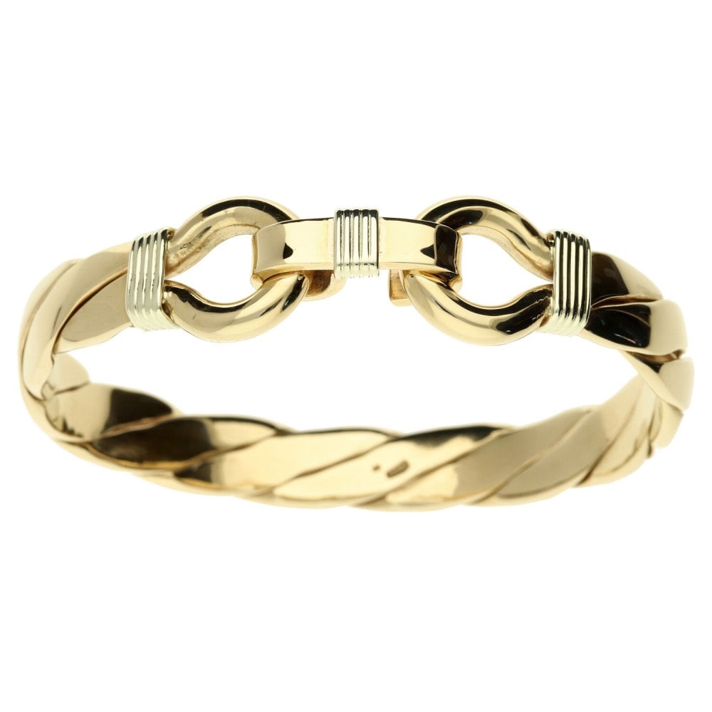 9ct Gents Yellow Gold Bangle 87.7g
