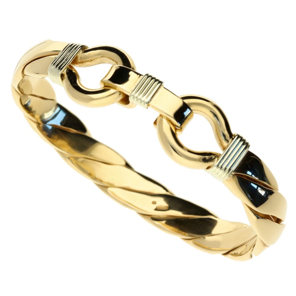 9ct Gents Yellow Gold Bangle 87.7g