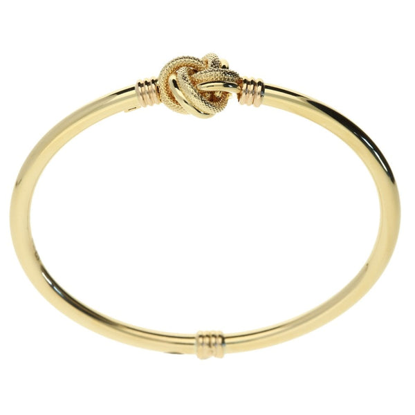 9ct Yellow Gold Knot Bangle 6.4g