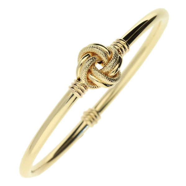 9ct Yellow Gold Knot Bangle 6.4g