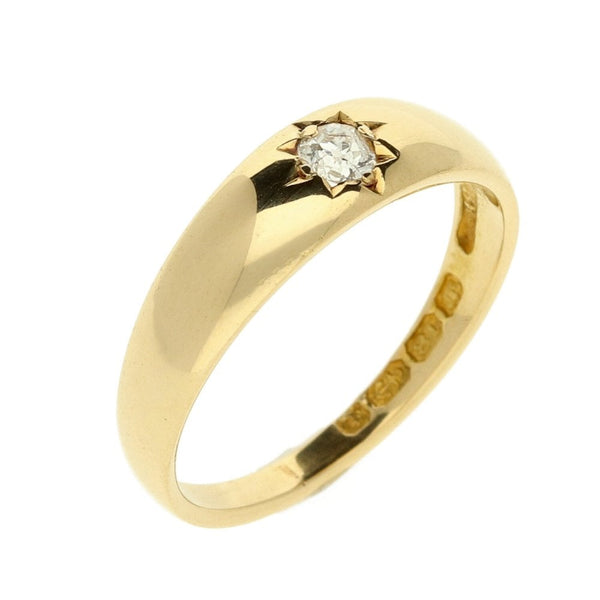 18ct Yellow Gold Diamond Ring 3.7g