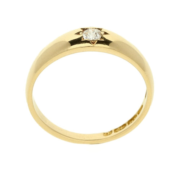 18ct Yellow Gold Diamond Ring 3.7g