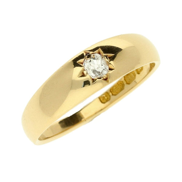 18ct Yellow Gold Diamond Ring 3.7g