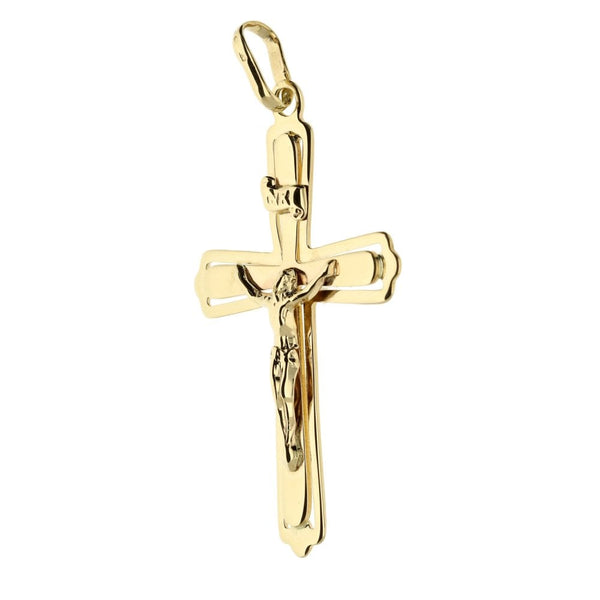 9ct Yellow Gold Crucifix Pendant 3.2g