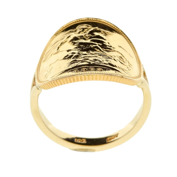 Gold 1979 Full Sovereign Ring – Size Q - 10.01g