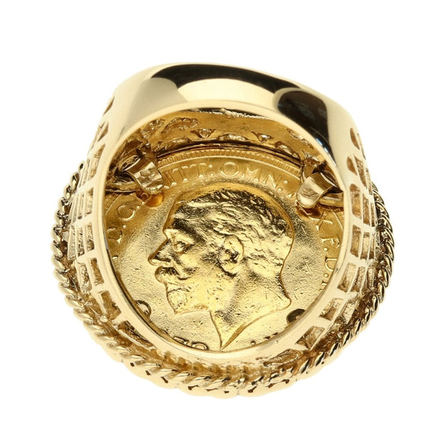 Full Sov Coin Ring 1929 Size O