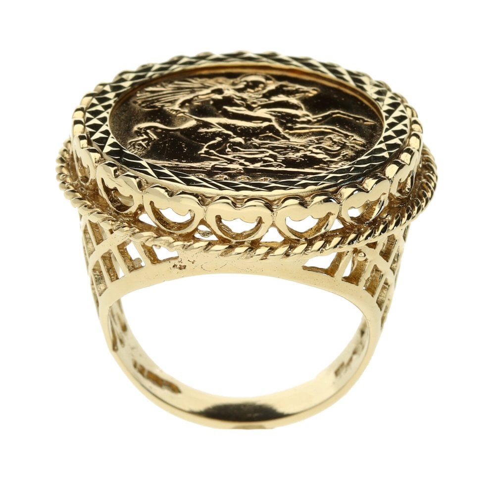 Full Sov Coin Ring 1929 Size O