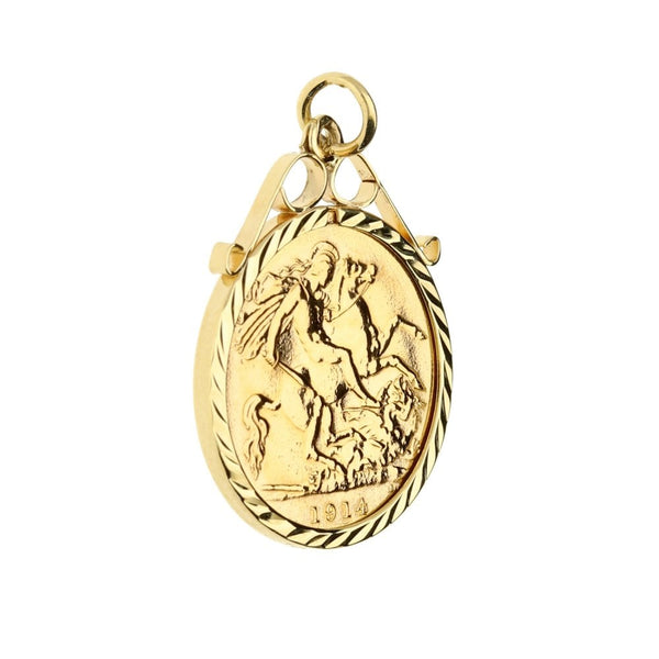 1914 Half Sovereign Pendant