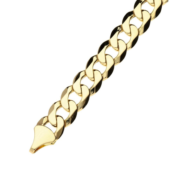 9ct gents yellow gold identity bracelet. 31gms 8.5" in length.