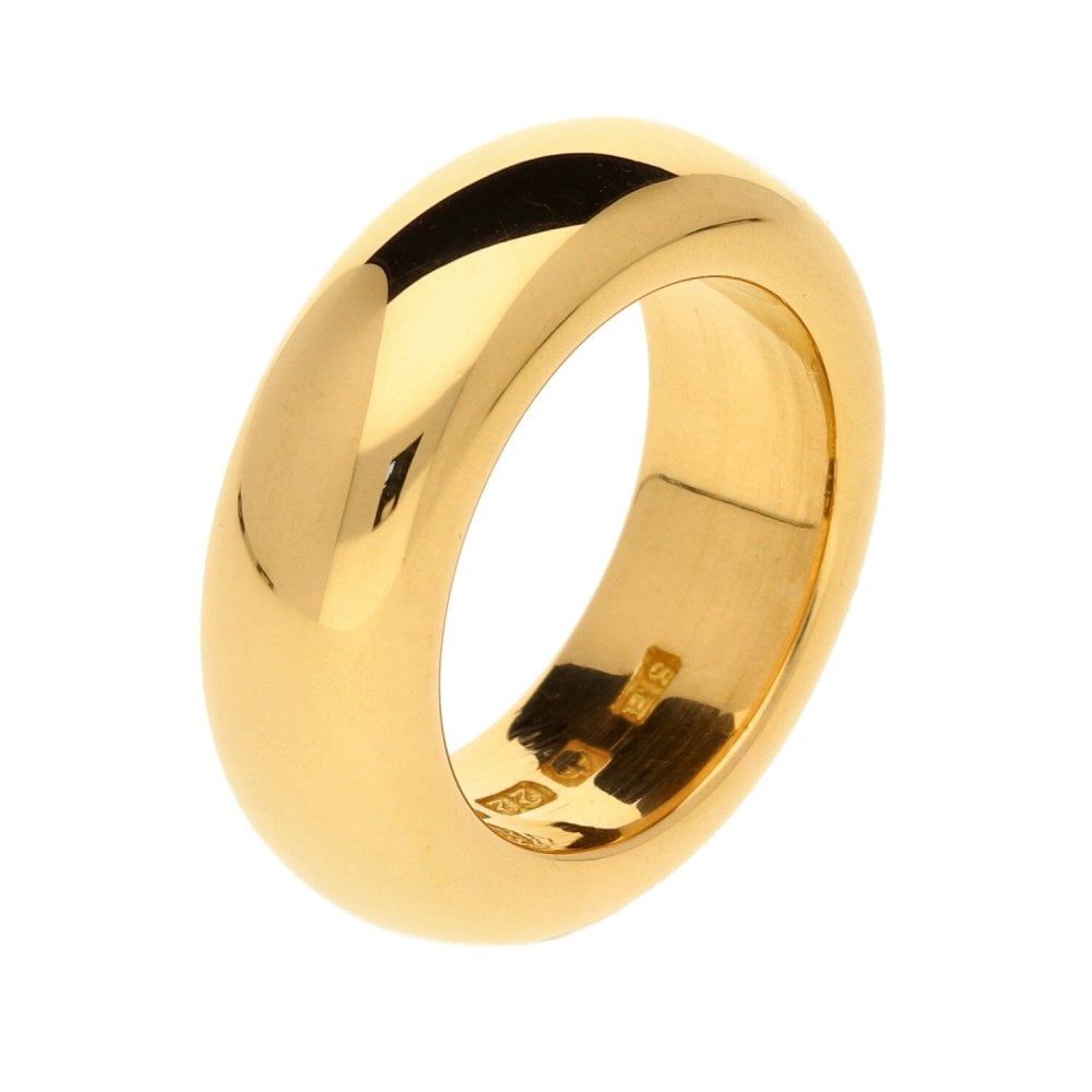 22ct Yellow Gold D Shape Wedding Ring - 26.7g