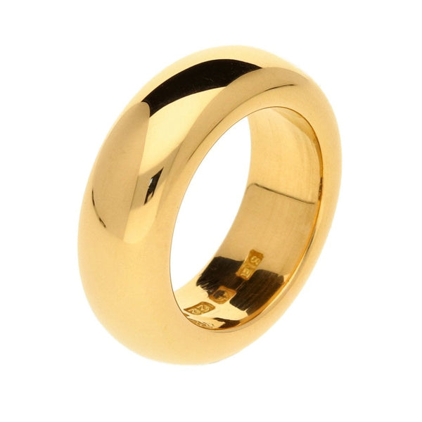 22ct Yellow Gold D Shape Wedding Ring - 26.7g