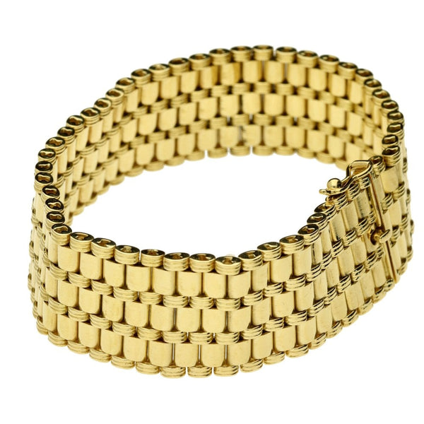 18ct Yellow Gold Fancy Ladies Bracelet - 79.0g