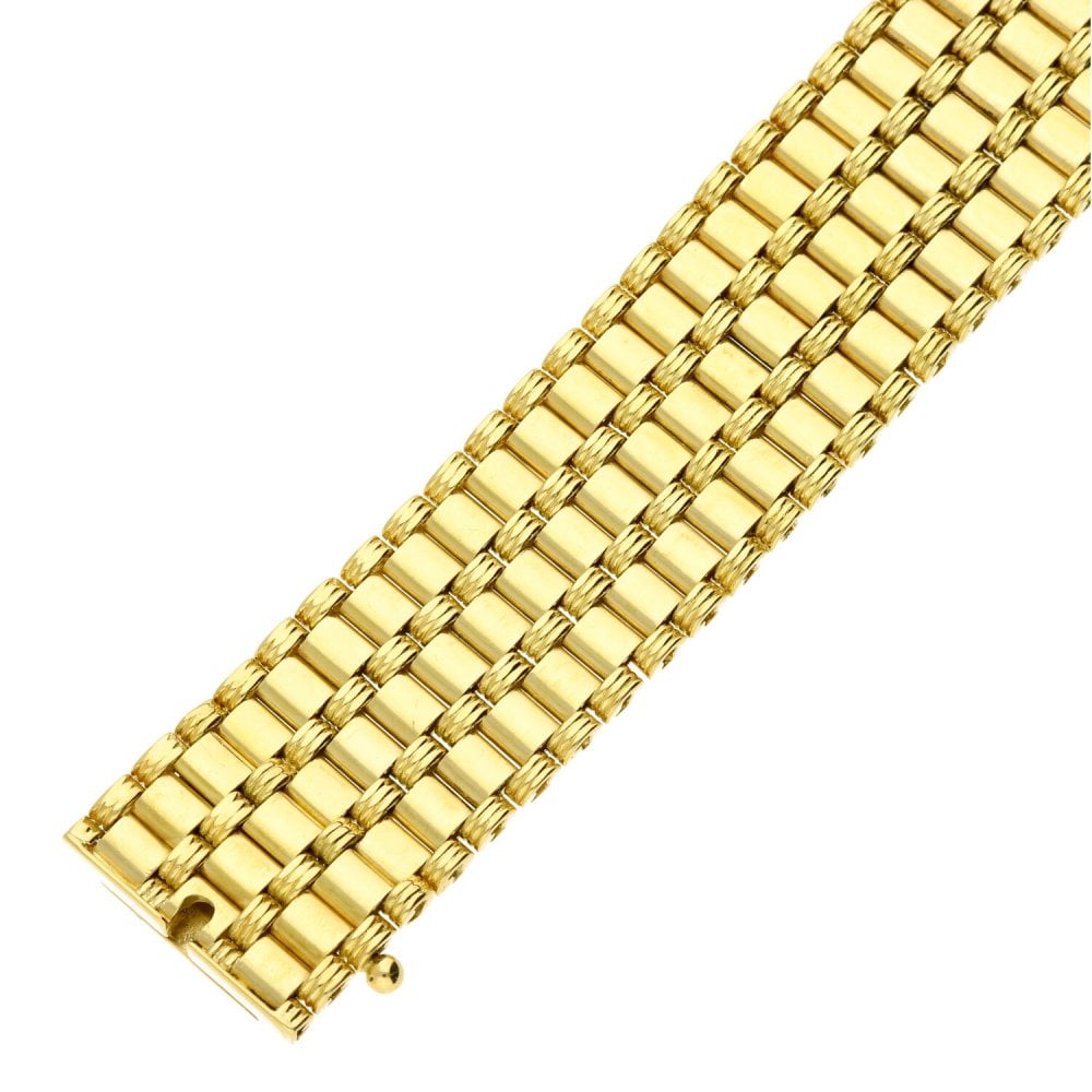 18ct Yellow Gold Fancy Ladies Bracelet - 79.0g