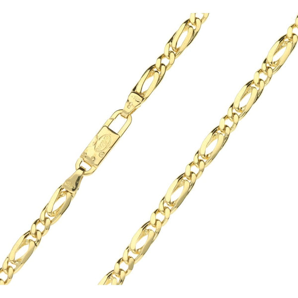 18ct Yellow Gold 24" Figaro Chain - 25.3g