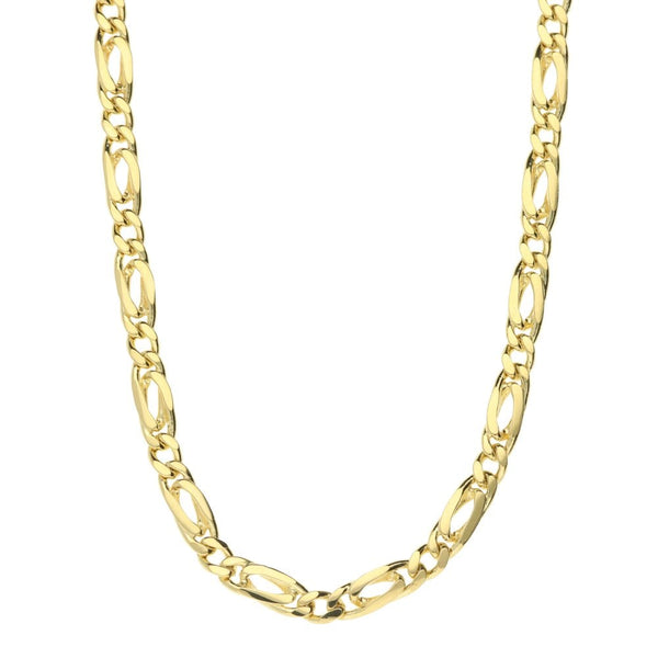 18ct Yellow Gold 24" Figaro Chain - 25.3g