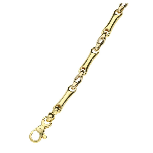 18ct Yellow Gold Ladies Bracelet - 7.5" - 12.0g