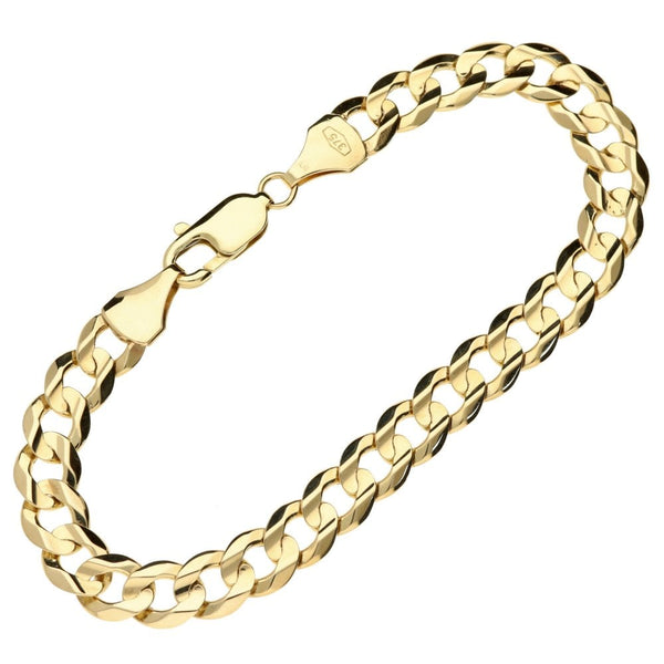 9ct Flat Curb Bracelet 14.3g