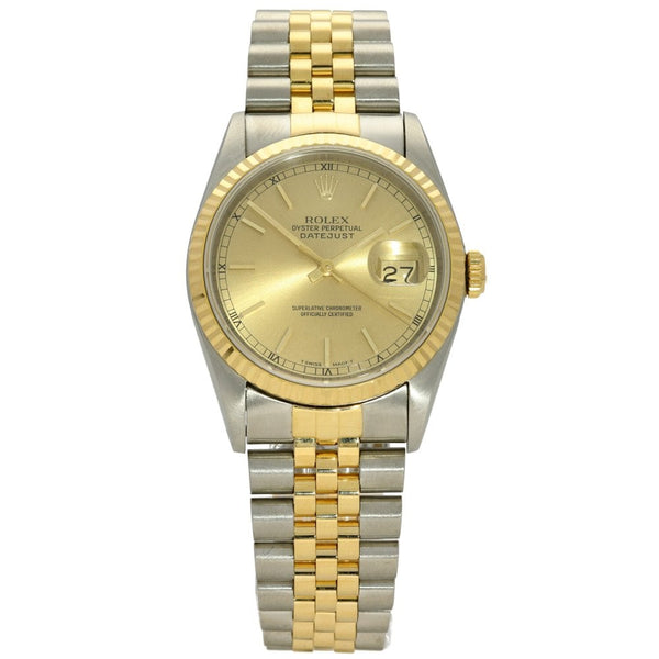 Datejust 16233 - Champagne Baton Dial - 1997