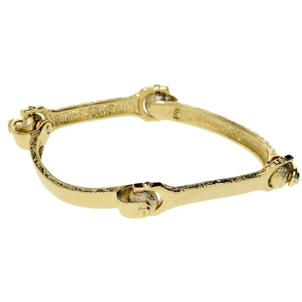 9ct Yellow Gold Shackle Fancy Bracelet