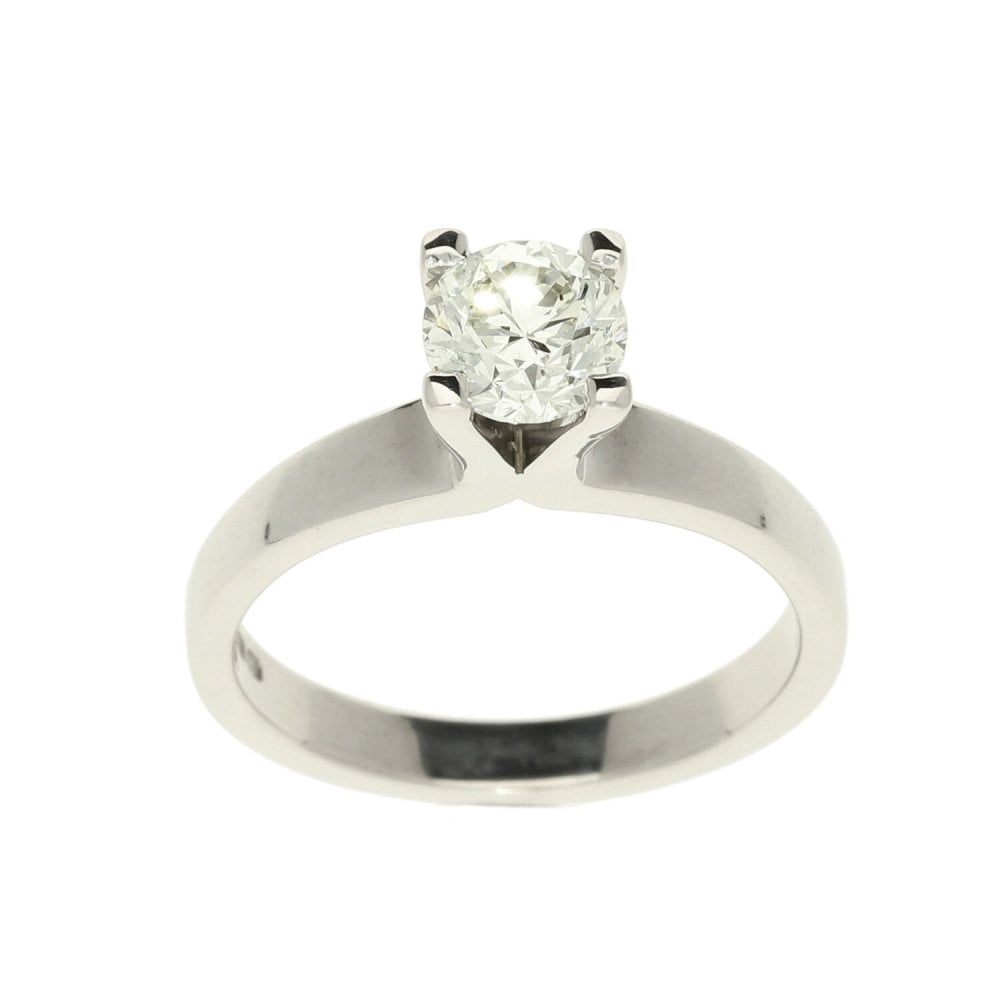 18ct White Gold Diamond Engagement Ring - 1.00ct - Size N½
