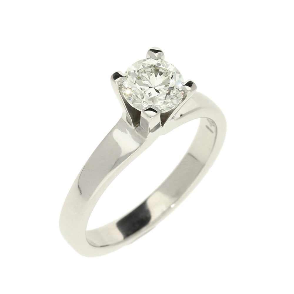 18ct White Gold Diamond Engagement Ring - 1.00ct - Size N½