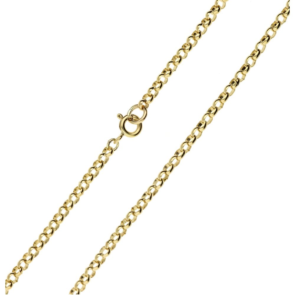 9ct Yellow Gold Belcher Chain- Ladies 20 Inches