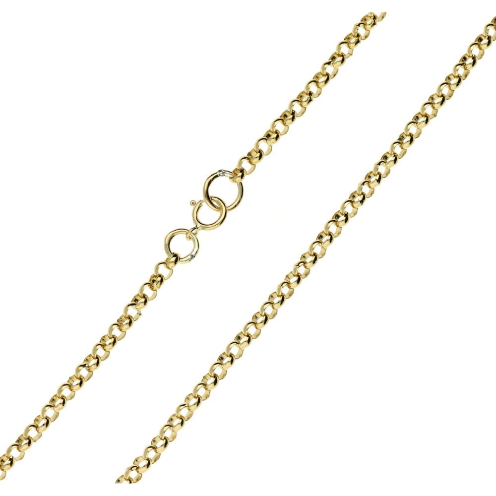 9ct Yellow Gold Ladies Belcher Chain 21 inches