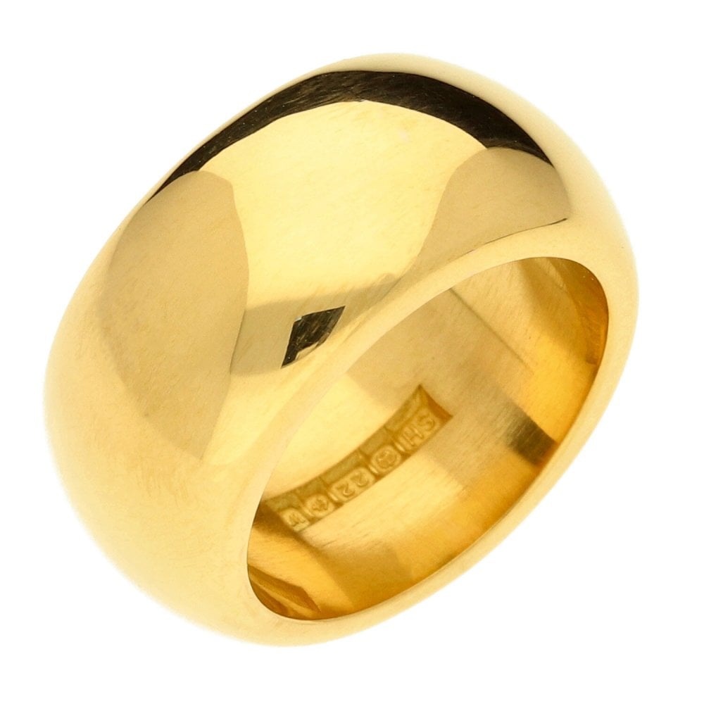 22ct Wide Wedding Ring- Size J1/2