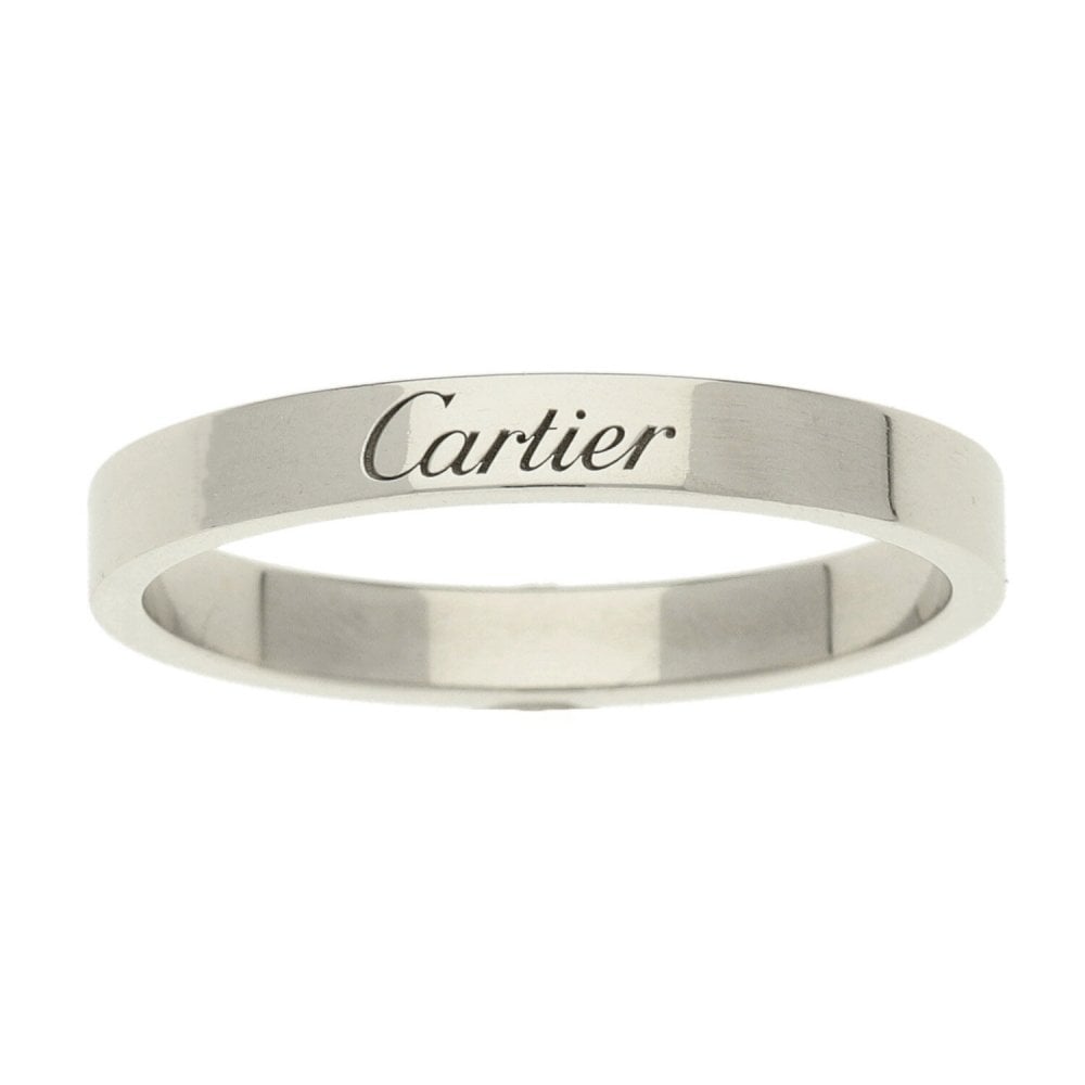 Cartier Platinum Wedding Ring - Size U 1/2