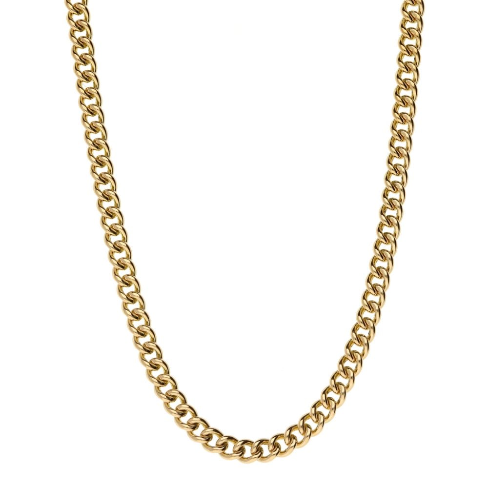 Ladies 9ct Yellow Gold Curb Chain - 20Inches