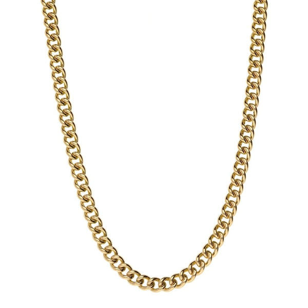 Ladies 9ct Yellow Gold Curb Chain - 20Inches