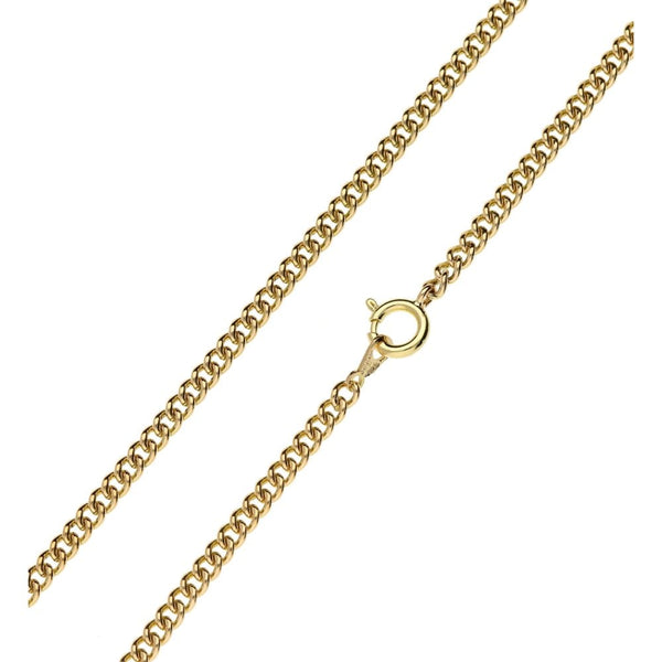 Ladies 9ct Yellow Gold Curb Chain - 20Inches