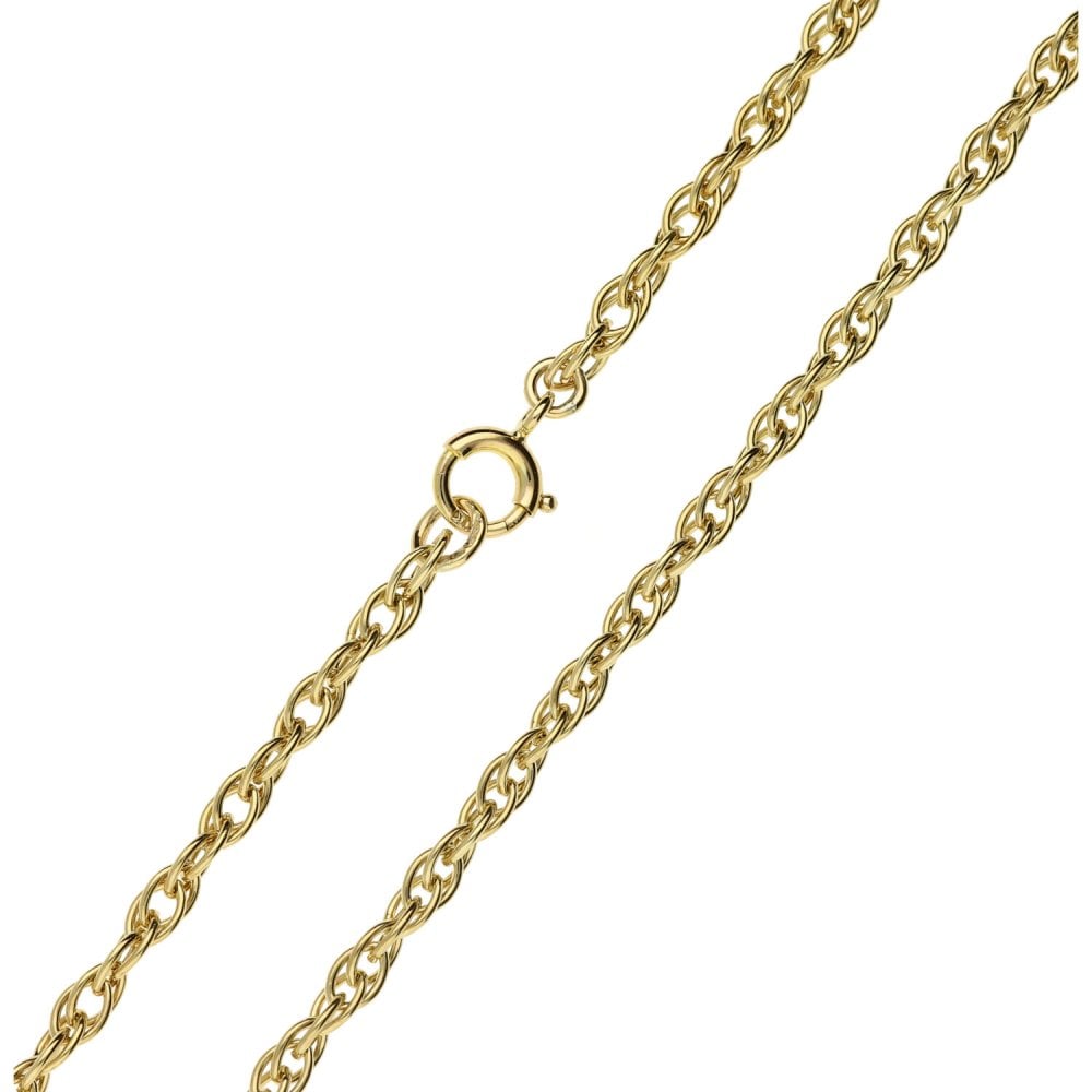 9ct Yellow Gold Ladies Prince of Wales Chain - 18 Inches