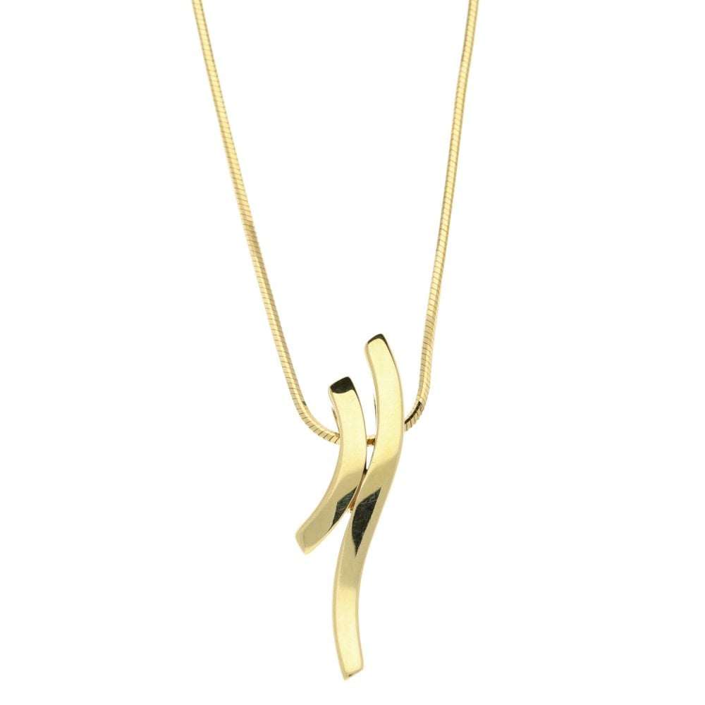 9ct Yellow Gold Ladies Chain And Pendant - 18 Inches