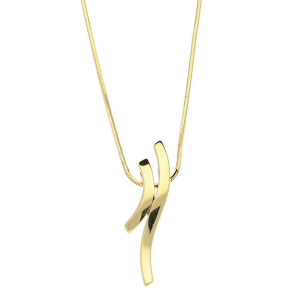 9ct Yellow Gold Ladies Chain And Pendant - 18 Inches