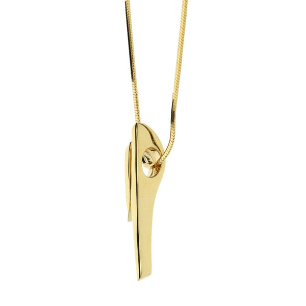 9ct Yellow Gold Ladies Chain And Pendant - 18 Inches