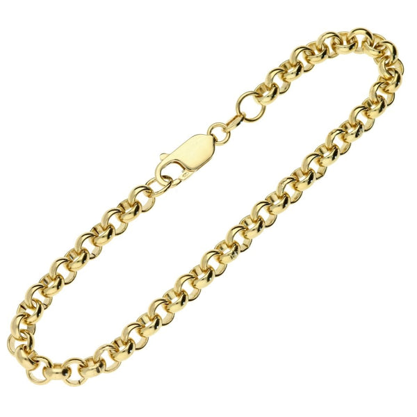 9ct Curb Bracelet With Snap Box Clasp-9Inches