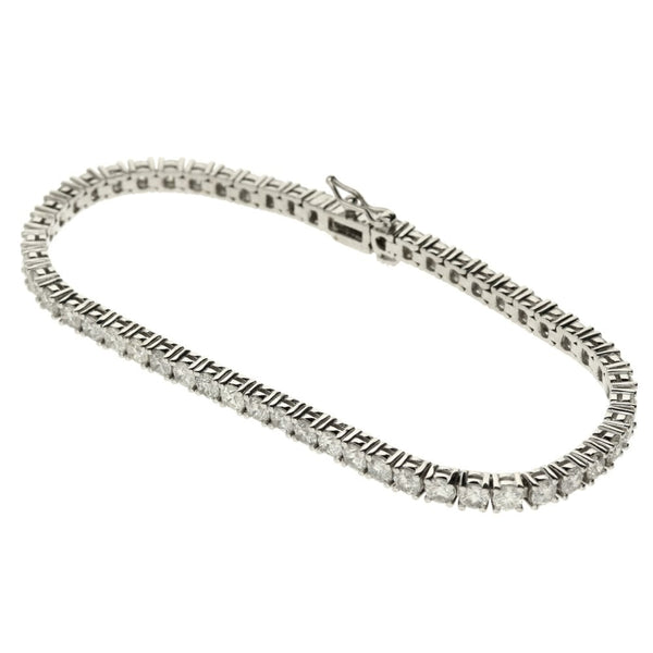 18ct White Gold 7.00ct Diamond Tennis Bracelet