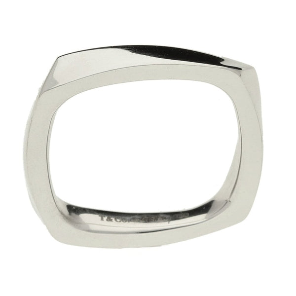 Tiffany & Co White Gold Frank Gehry Torque Ring - Size K½