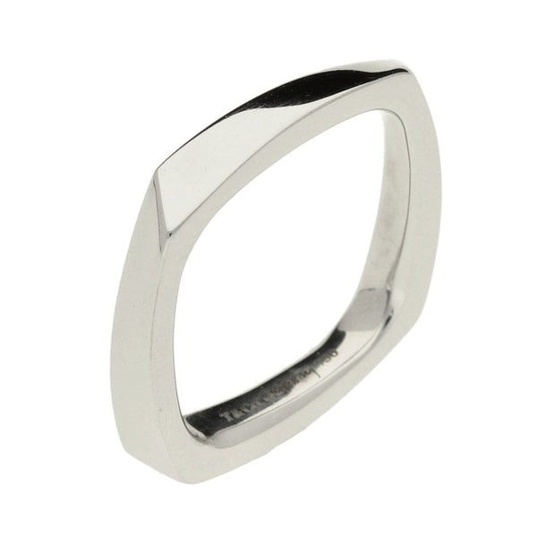 Tiffany & Co White Gold Frank Gehry Torque Ring - Size K½