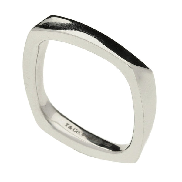 Tiffany & Co White Gold Frank Gehry Torque Ring - Size K½