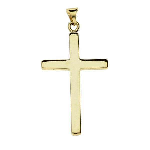 9ct Yellow Gold Medium Cross - 3.9g