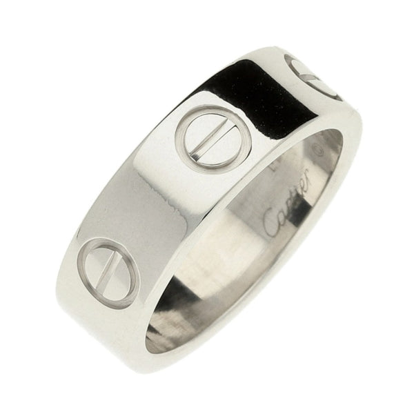 18ct White Gold Cartier Love Ring - Size I