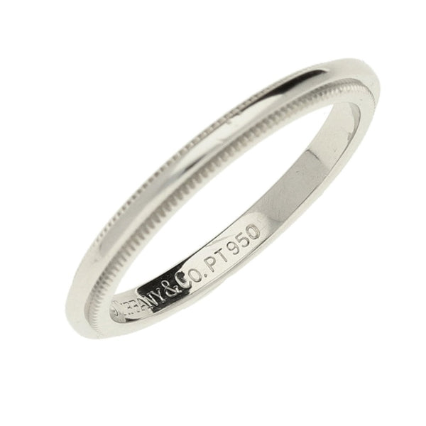 Tiffany & Co Platinum Milgrain Wedding Ring - Size J