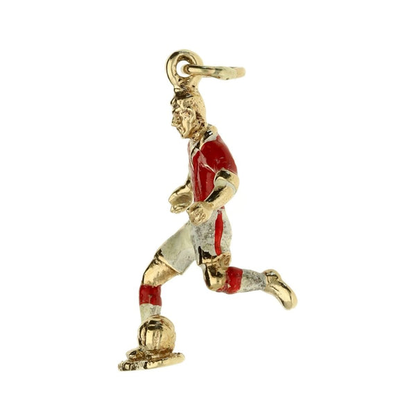 9ct Yellow Gold Footballer Charm-2.2g