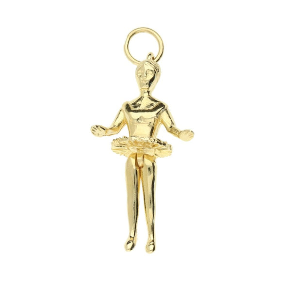 9ct Yellow Gold Ballerina Charm-2.4g